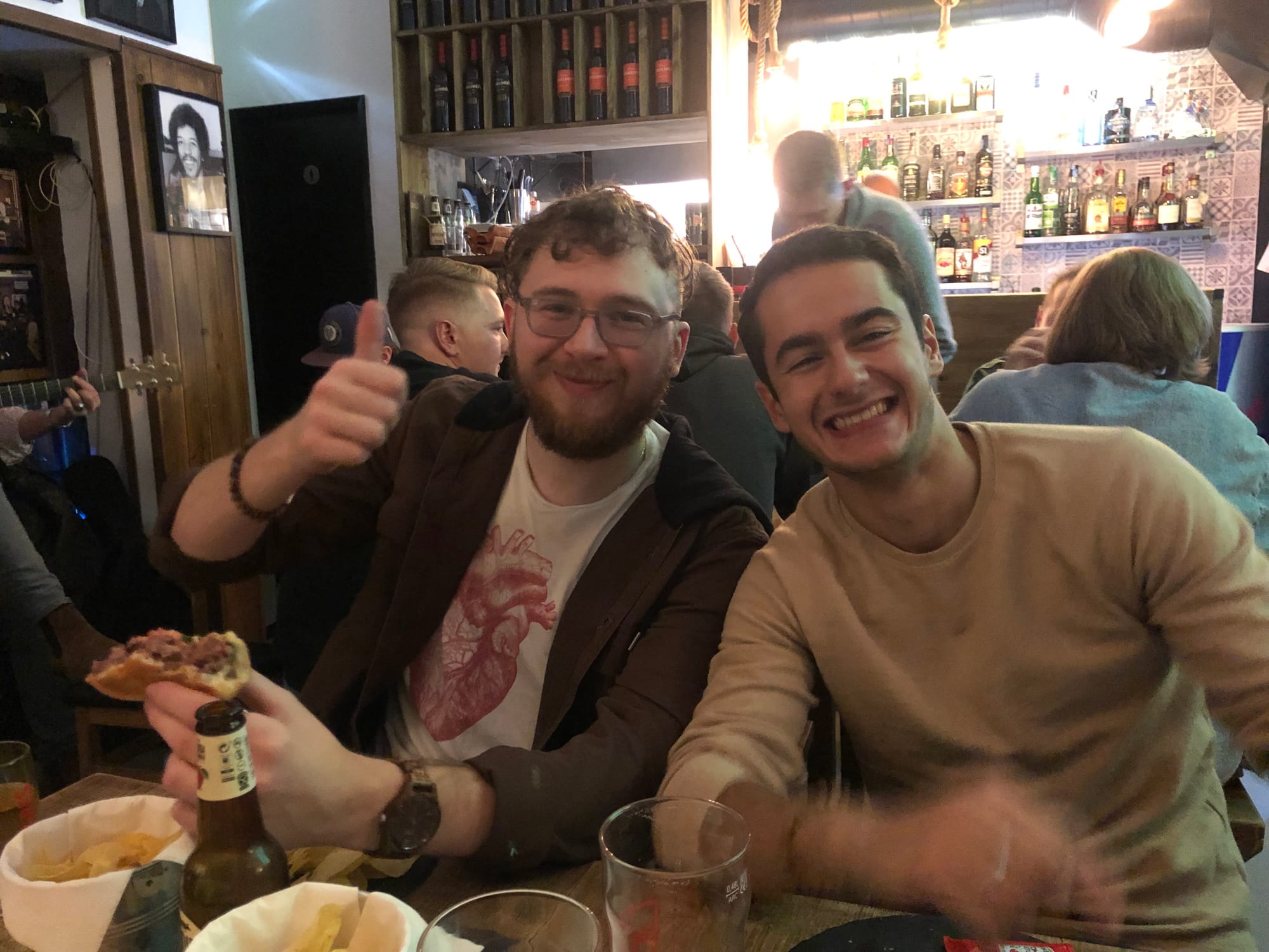 Me and Campfire co-founder Jackson in Lisbon's best bar