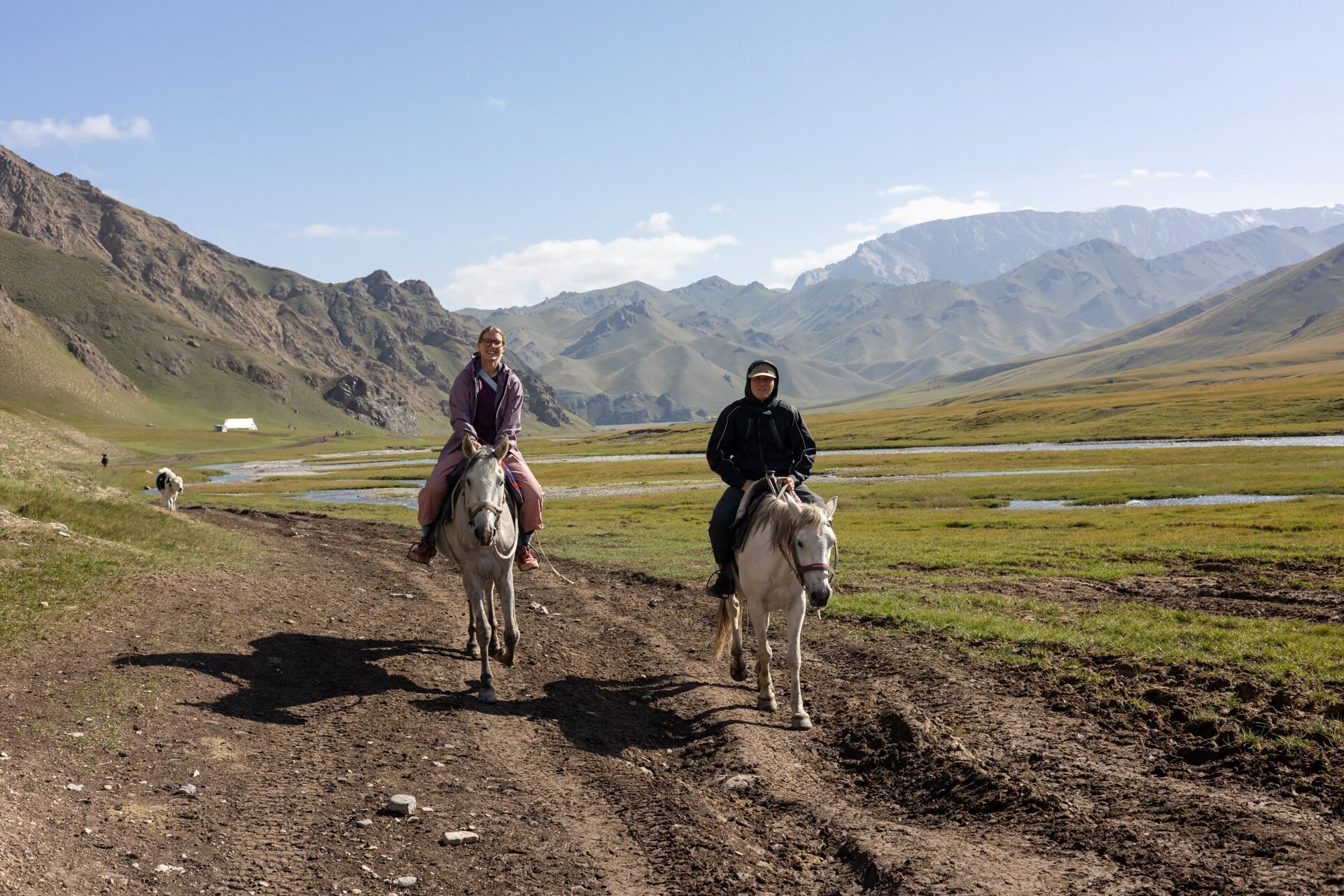 Kasia on horseback